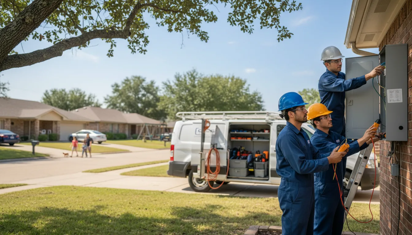 Certified electrician providing emergency electrical services in Brookland, AR
